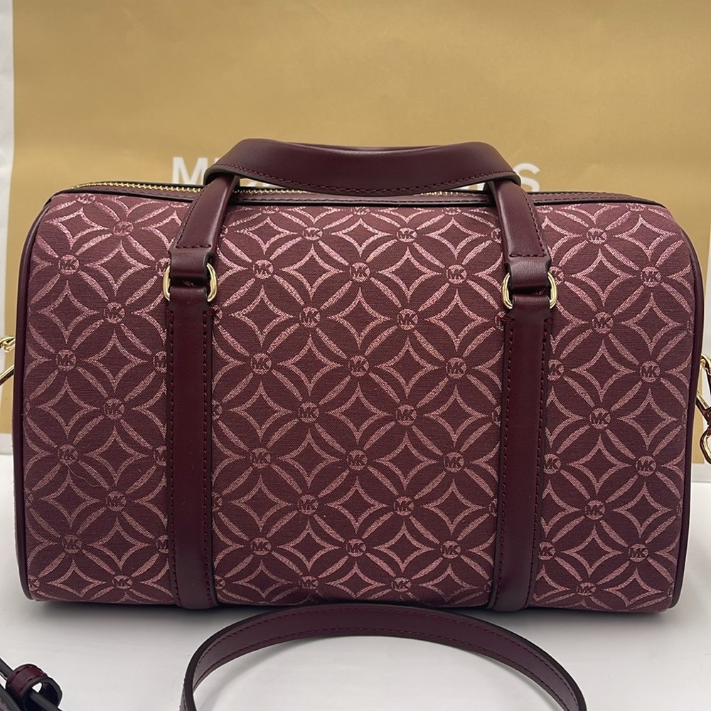 MICHAEL KORS JST TRAVEL MEDIUM DUFFLE SATCHEL SHOULDER CROSSBODY BAG MK NWT - Picture 7 of 16